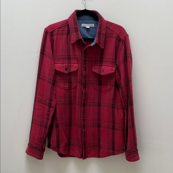 Outerknown Red and Black Plaid Blanket Shirt - Picture 1 of 3
